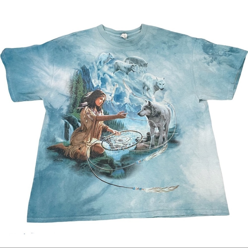 The Mountain Y2K tie dye graphic tee t shirt 2XL